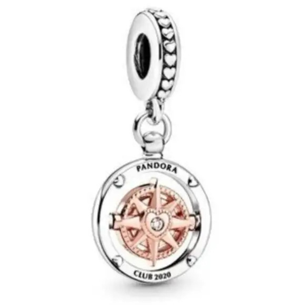 Pandora New Authentic Pandora Club 2020 Compass Dangle Charm